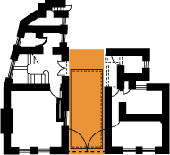 ground floor plan showing location of the passage way